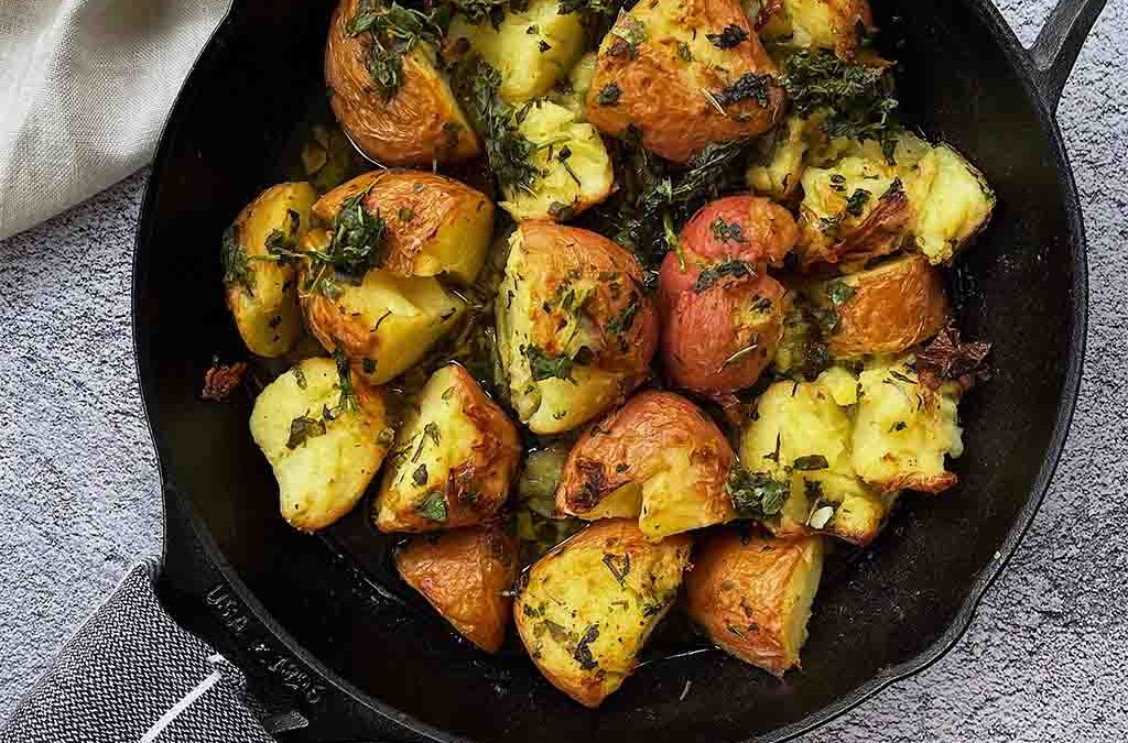 Roast Vinegar & Herb Potatoes