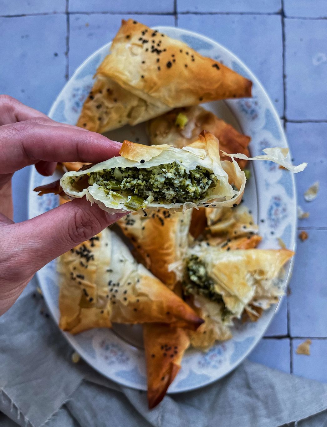Spinach and Cheese Fold Overs