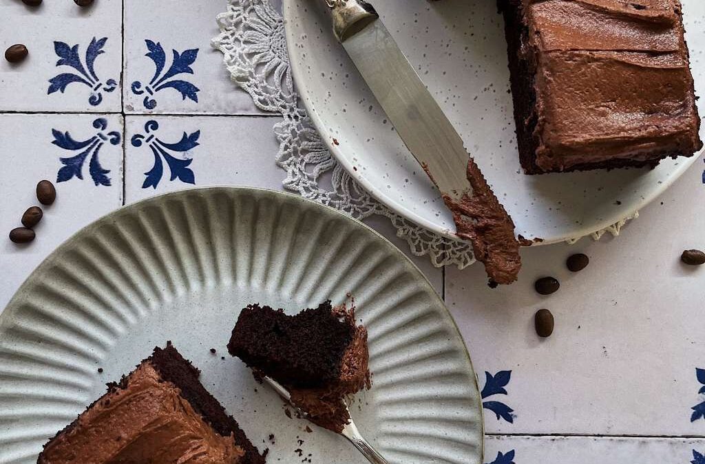 Chocolate Sheet Cake with Espresso Icing